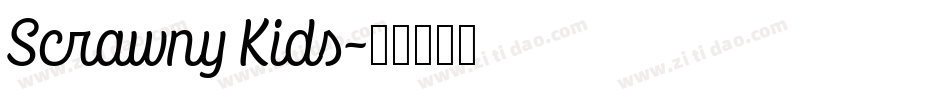 Scrawny Kids字体转换